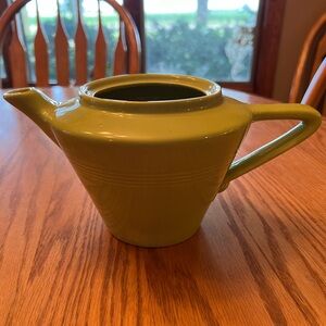Vintage Harlequin Chartreuse Teapot